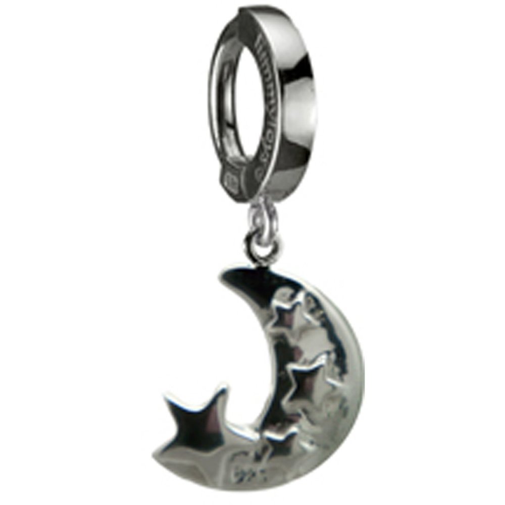 Femme Metale .925 Sterling Silver Moon Belly Ring